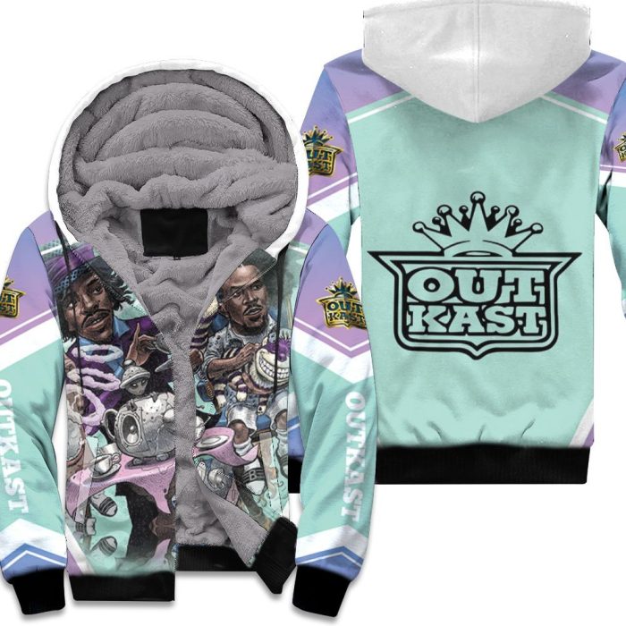 Outkast In Wonderland Graffiti Unisex Fleece Hoodie