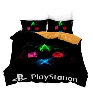 PS4 Xbox Playstation #4 Duvet Cover Pillowcase Bedding Set Home Bedroom Decor