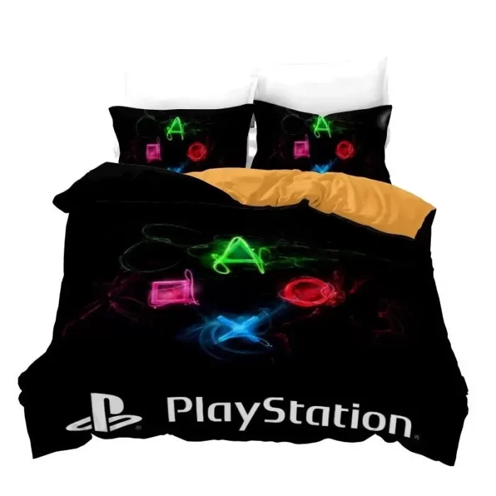 PS4 Xbox Playstation #4 Duvet Cover Pillowcase Bedding Set Home Bedroom Decor