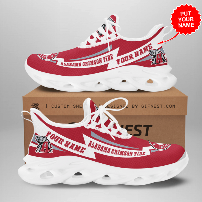 Personalized Alabama Crimson Tide Max Soul Shoes For Fan