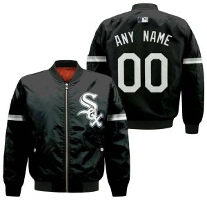 Personalized Chicago White Sox 00 Any Name 2019 Team Black Inspired Style Bomber Jacket