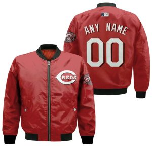 Personalized Cincinnati Reds Any Name 00 Majestic 2020 Team Red Inspired Style Bomber Jacket
