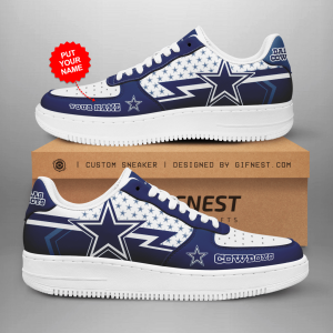 Personalized Dallas Cowboys Air Force Sneaker Custom For Fan