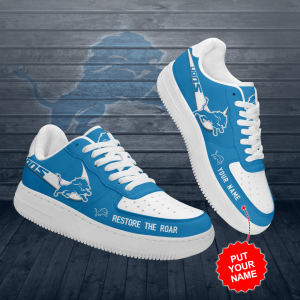 Alternative view of Personalized Detroit Lions Air Force Sneaker Custom For Fan AF1195