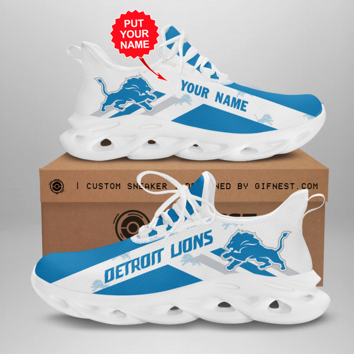 Personalized Detroit Lions Max Soul Shoes For Fan