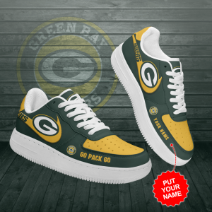 Alternative view of Personalized Green Bay Packers Air Force Sneaker Custom For Fan AF0119