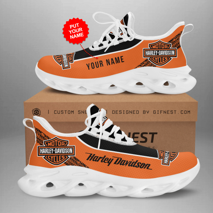 Personalized Harley Davidson Max Soul Shoes For Fan