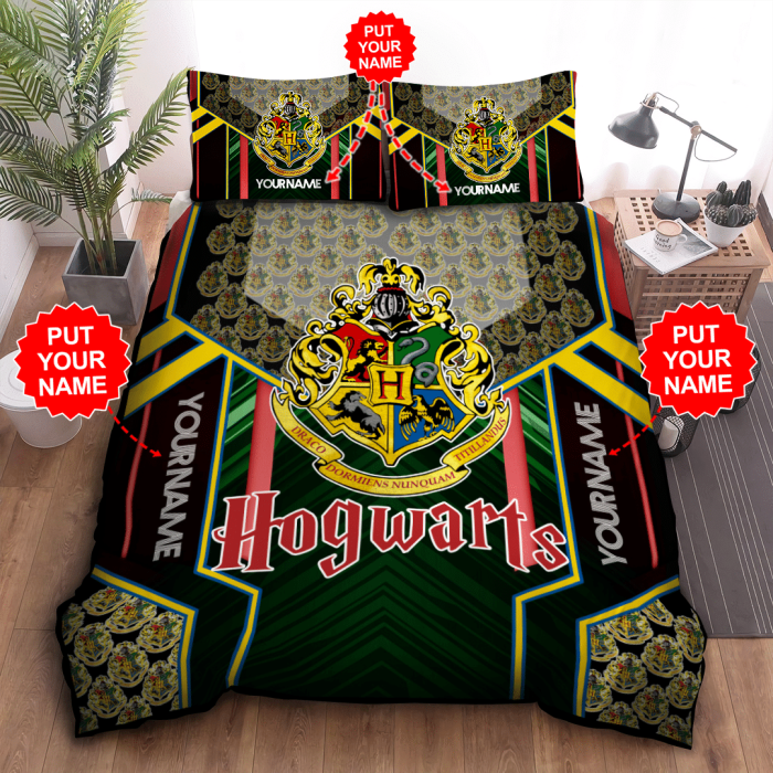 Personalized Harry Potter Duvet Cover Pillowcase Bedding Set