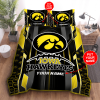 Personalized Iowa Hawkeyes Duvet Cover Pillowcase Bedding Set