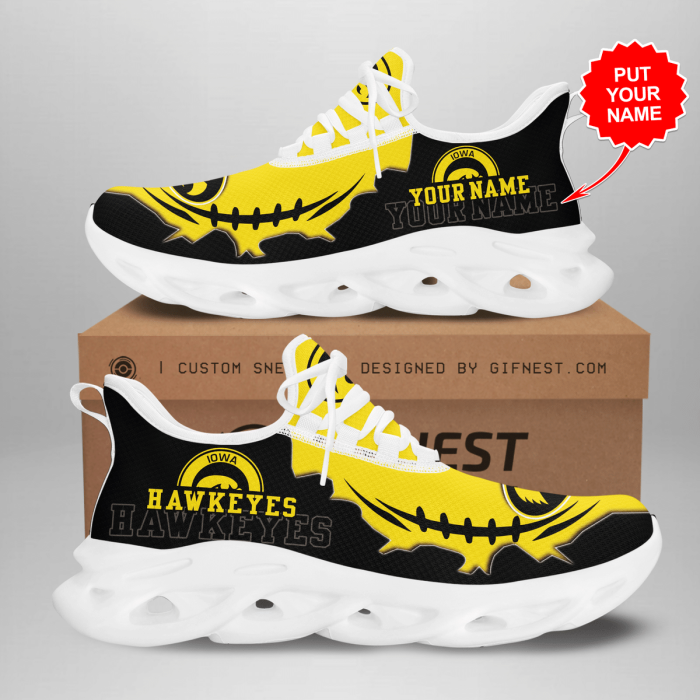 Personalized Iowa Hawkeyes Max Soul Shoes For Fan