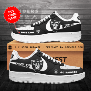 Personalized Las Vegas Raiders Air Force Sneaker Custom For Fan