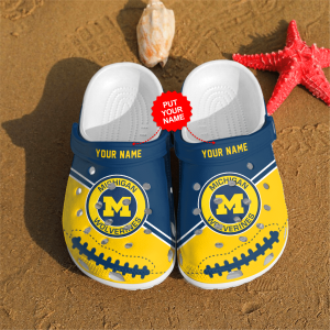 Personalized Michigan Wolverines Custom Clogs