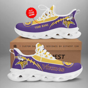 Personalized Minnesota Vikings Max Soul Shoes For Fan