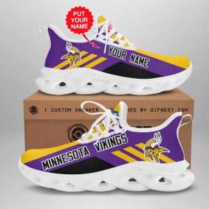 Personalized Minnesota Vikings Max Soul Shoes For Fan