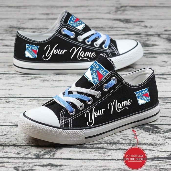 Personalized New York Rangers NHL Hockey Gift For Fans Low Top Custom Canvas Shoes