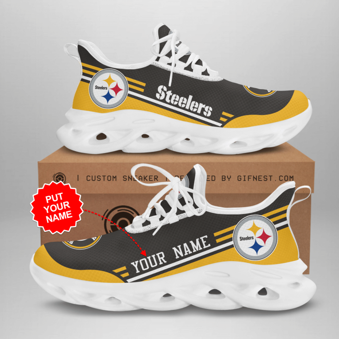 Personalized Pittsburgh Steelers Max Soul Shoes For Fan