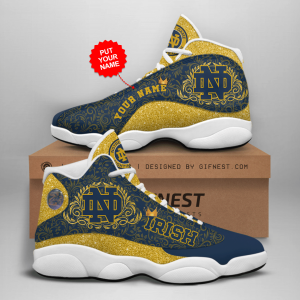 Personalized Shoes 02 Notre Dame Fighting Irish Jordan 13 Customized Name