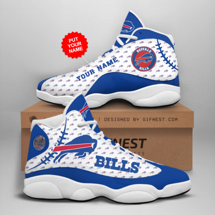 Personalized Shoes Buffalo Bills Jordan 13 Custom Name