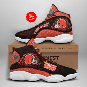 Personalized Shoes Cleveland Browns Jordan 13 Customized Name