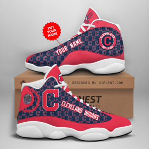 Personalized Shoes Cleveland Indians Jordan 13 Custom Name
