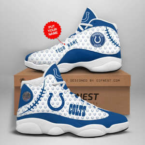 Personalized Shoes Indianapolis Colts Jordan 13 Custom Name