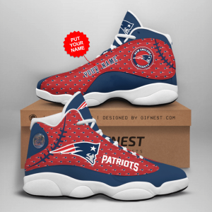 Personalized Shoes New England Patriots Jordan 13 Custom Name