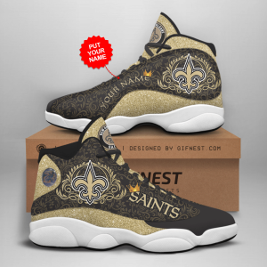 Personalized Shoes New Orleans Saints Jordan 13 Customized Name