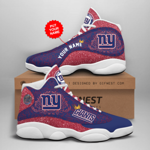 Personalized Shoes New York Giants Jordan 13 Customized Name