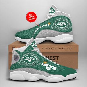 Personalized Shoes New York Jets Jordan 13 Customized Name