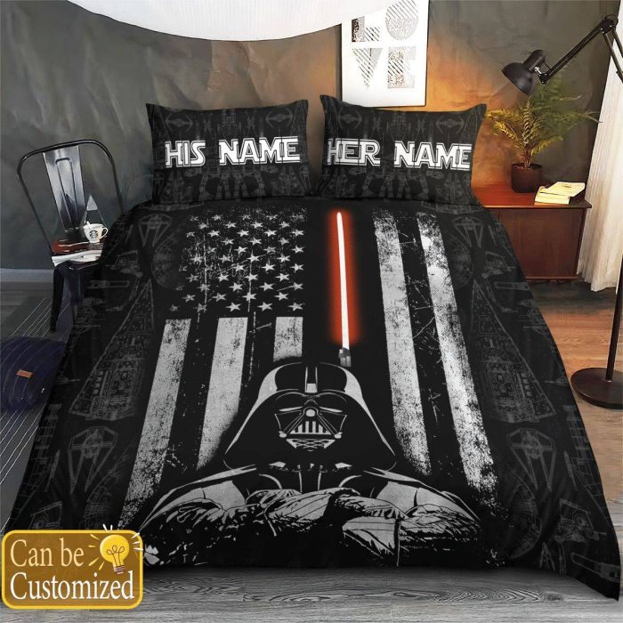 Personalized Star Wars Duvet Cover Pillowcase Bedding Set