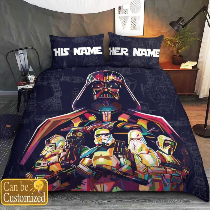 Personalized Star Wars Duvet Cover Pillowcase Bedding Set