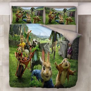 Peter Rabbit #10 Duvet Cover Pillowcase Bedding Set Home Decor