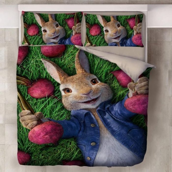 Peter Rabbit #3 Duvet Cover Pillowcase Bedding Set Home Decor