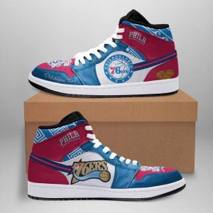 Philadelphia 76ers Air Jordan 1 Sport Custom Sneakers