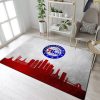 Philadelphia 76ers Skyline NBA 1 Area Rug Living Room And Bed Room Rug
