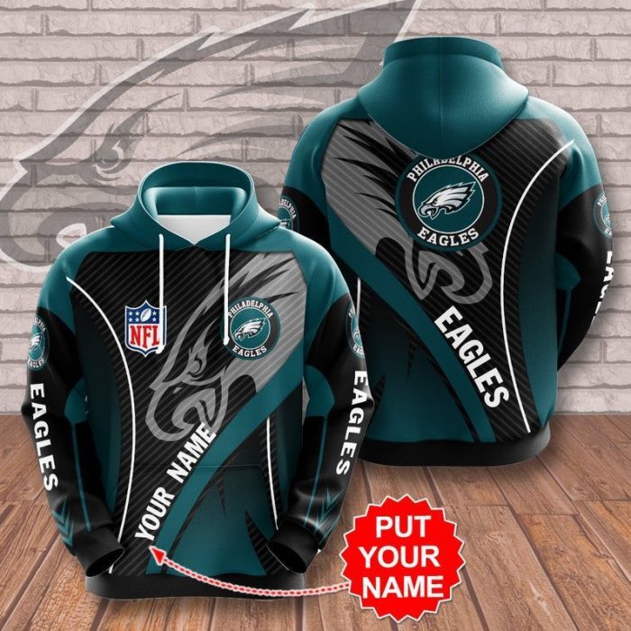 Philadelphia Eagles 13 Gift For Fan Personalized 3D T Shirt Sweater Zip Hoodie Bomber Jacket