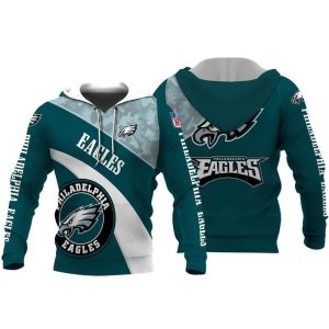 Philadelphia Eagles 22 Gift For Fan 3D T Shirt Sweater Zip Hoodie Bomber Jacket