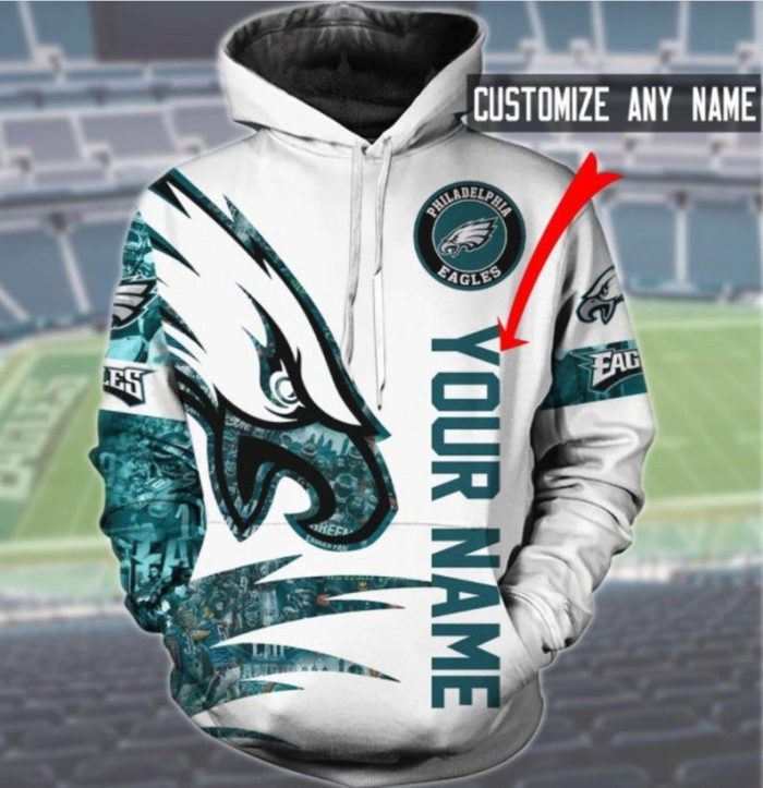 Philadelphia Eagles 28 Gift For Fan Personalized 3D T Shirt Sweater Zip Hoodie Bomber Jacket