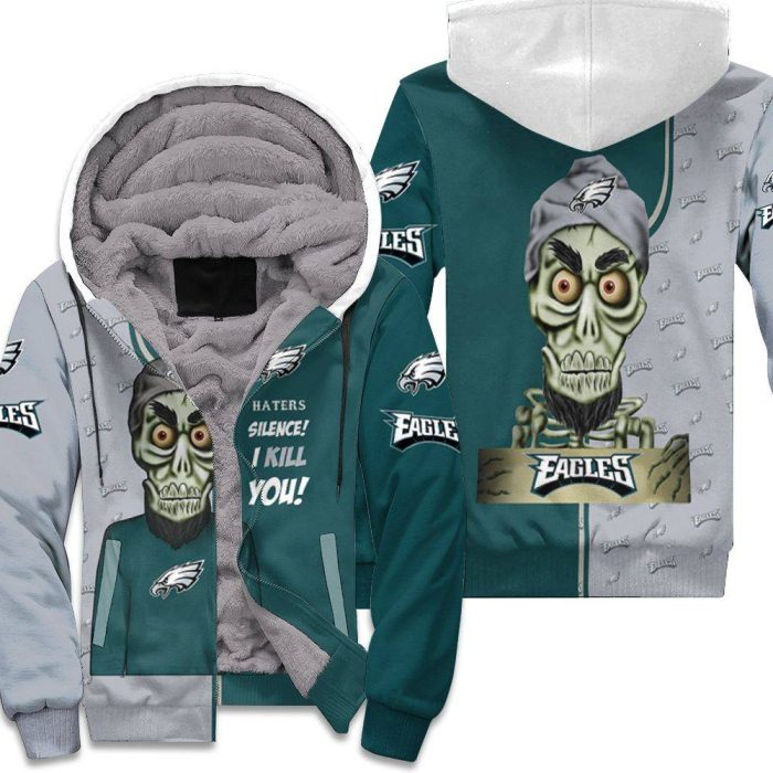 Philadelphia Eagles Haters Silence The Dead Terrorist 3D  Unisex Fleece Hoodie