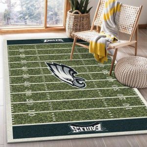 Philadelphia Eagles Imperial Homefield Area Rug Living Room And Bed Room Rug