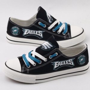 Philadelphia Eagles NFL Football 2 Gift For Fans Low Top Custom Canvas Shoes