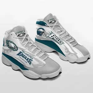 Philadelphia Eagles Team Air Jordan 13 Custom Sneakers Football