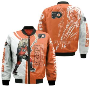 Philadelphia Flyers And Zombie For Fans Bomber Jacket
