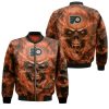 Philadelphia Flyers MLB Fans Skull Bomber Jacket