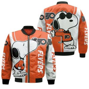 Philadelphia Flyers Snoopy Lover 3D Printed Bomber Jacket