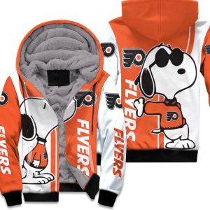 Philadelphia Flyers Snoopy Lover 3D Printed Unisex Fleece Hoodie