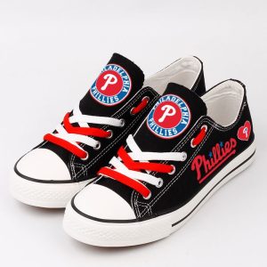 Philadelphia Phillies MLB Baseball Gift For Fans Low Top Custom Canvas Shoes