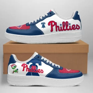 Philadelphia Phillies Nike Air Force Shoes Unique Baseball Custom Sneakers
