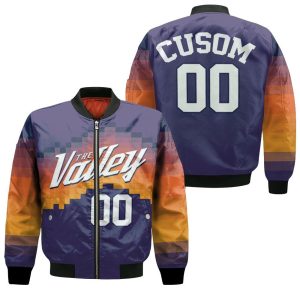 Phoenix Suns 2020 Earned Edition Inspired Personalized Bomber Jacket