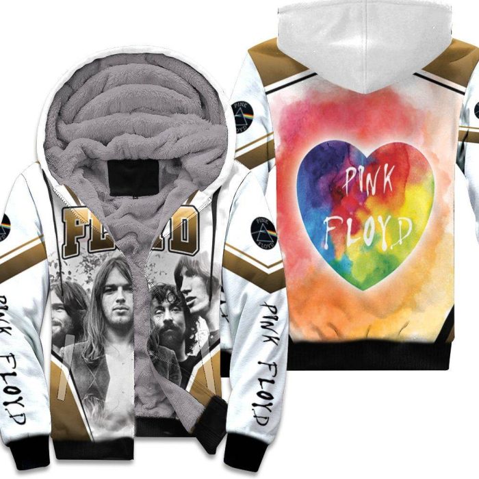 Pink Floyd Black White Unisex Fleece Hoodie